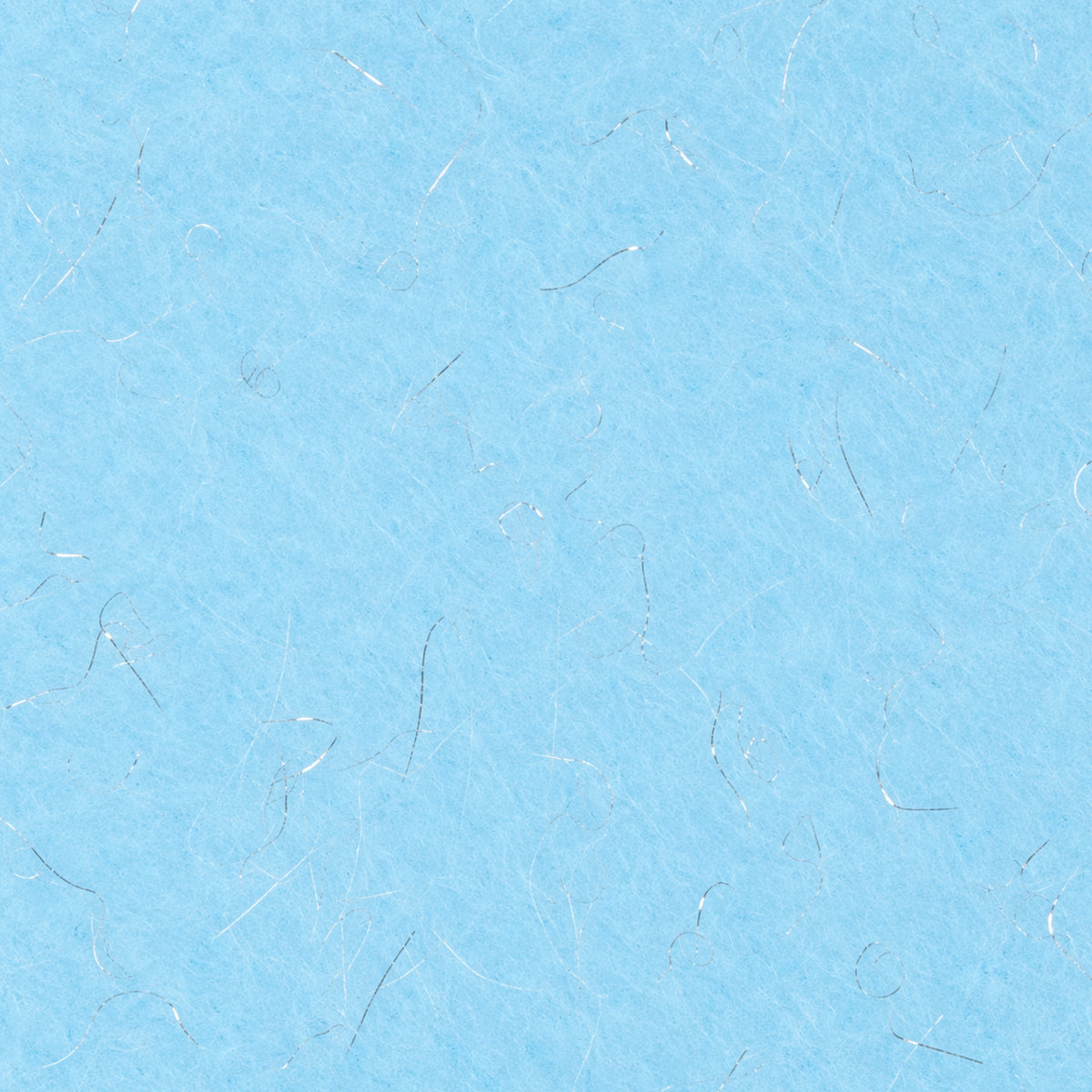 Blumella – Farbmuster Hellblau mit silber Fäden