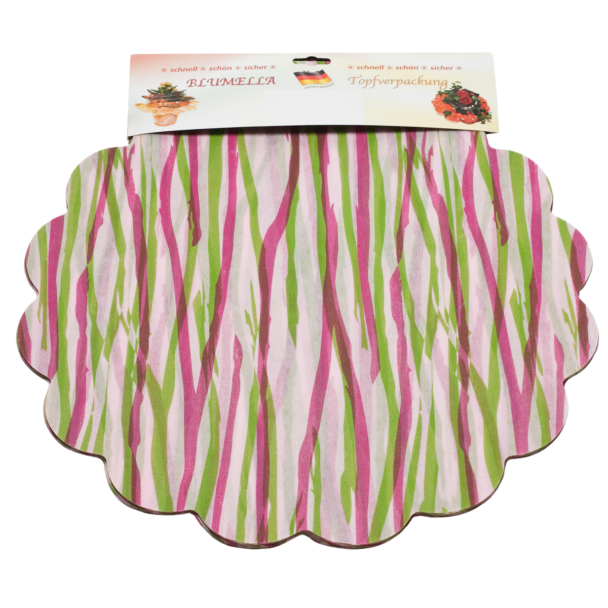Blumella – Streifen 2-Color maigrün-pink