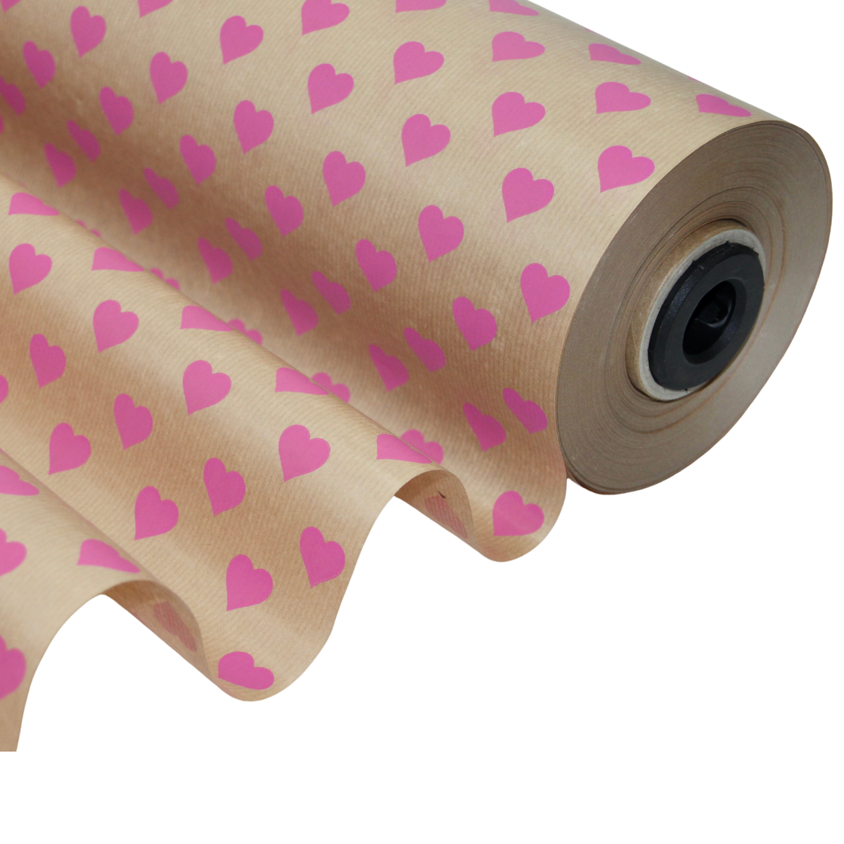 "Sweet Hearts" Papier – pink auf braun