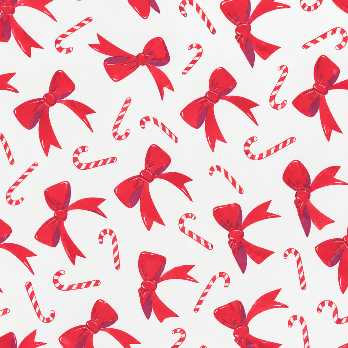 Papierkollektion Weihnachten – Farbmuster Zuckerstangen auf weiß