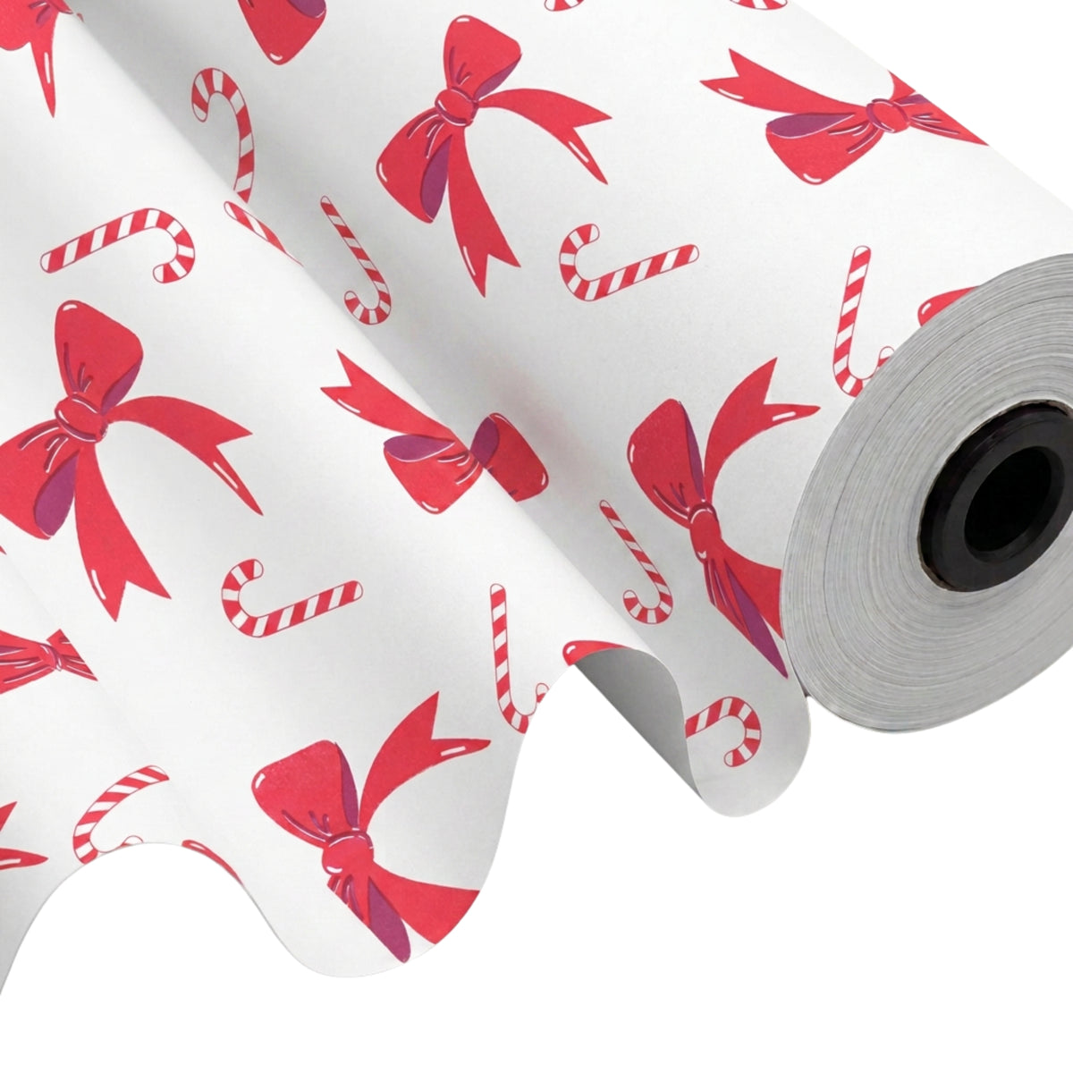 Papierkollektion Weihnachten – Zuckerstangen auf weiß