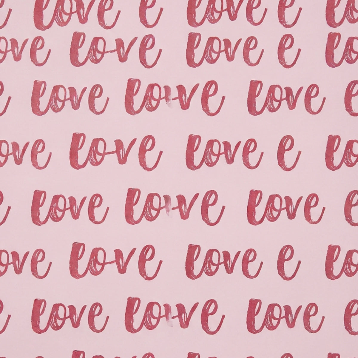 "Love" Papier – Farbmuster bordeaux rosa