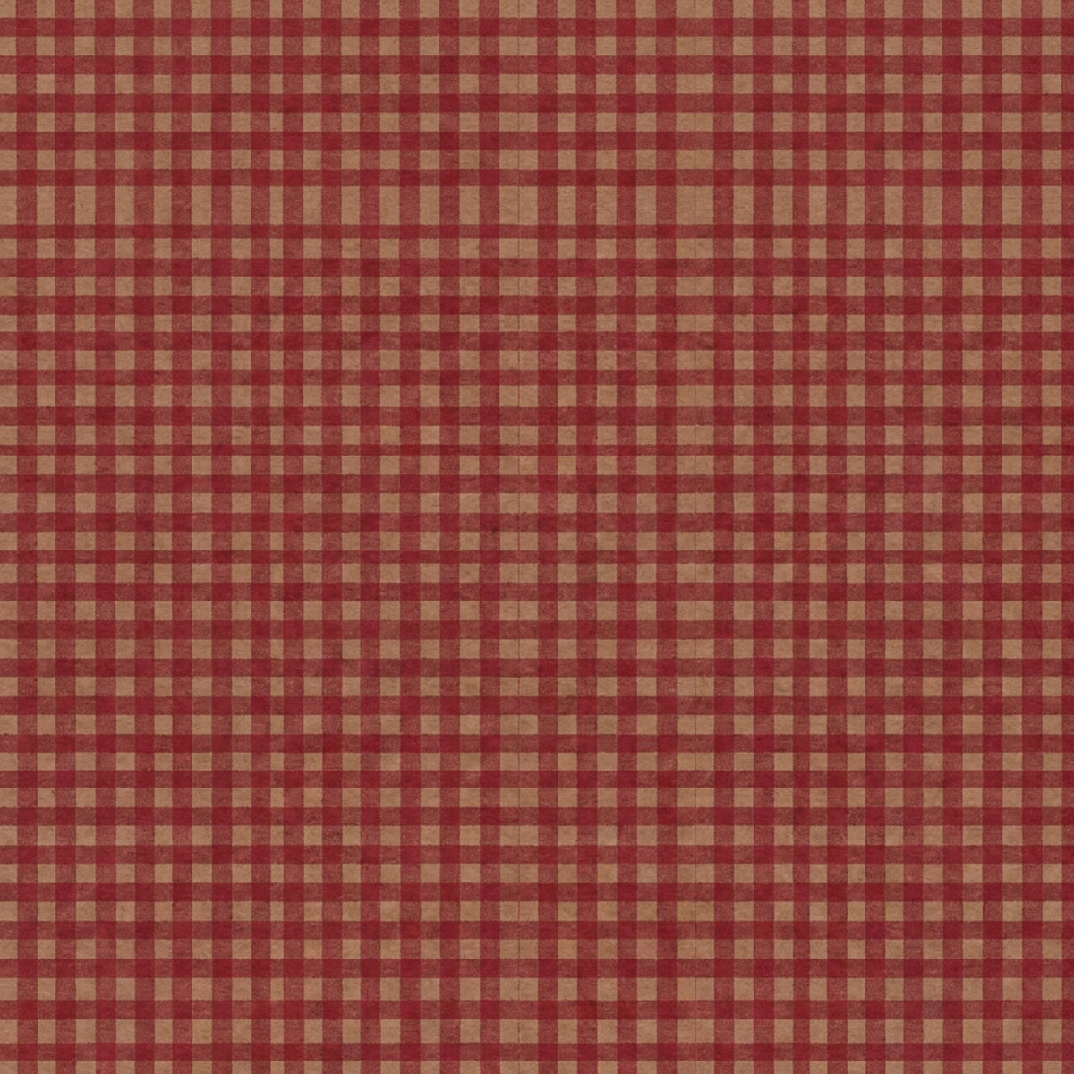 Manschettenpapier Dekor – Farbmuster Karo rot auf braun