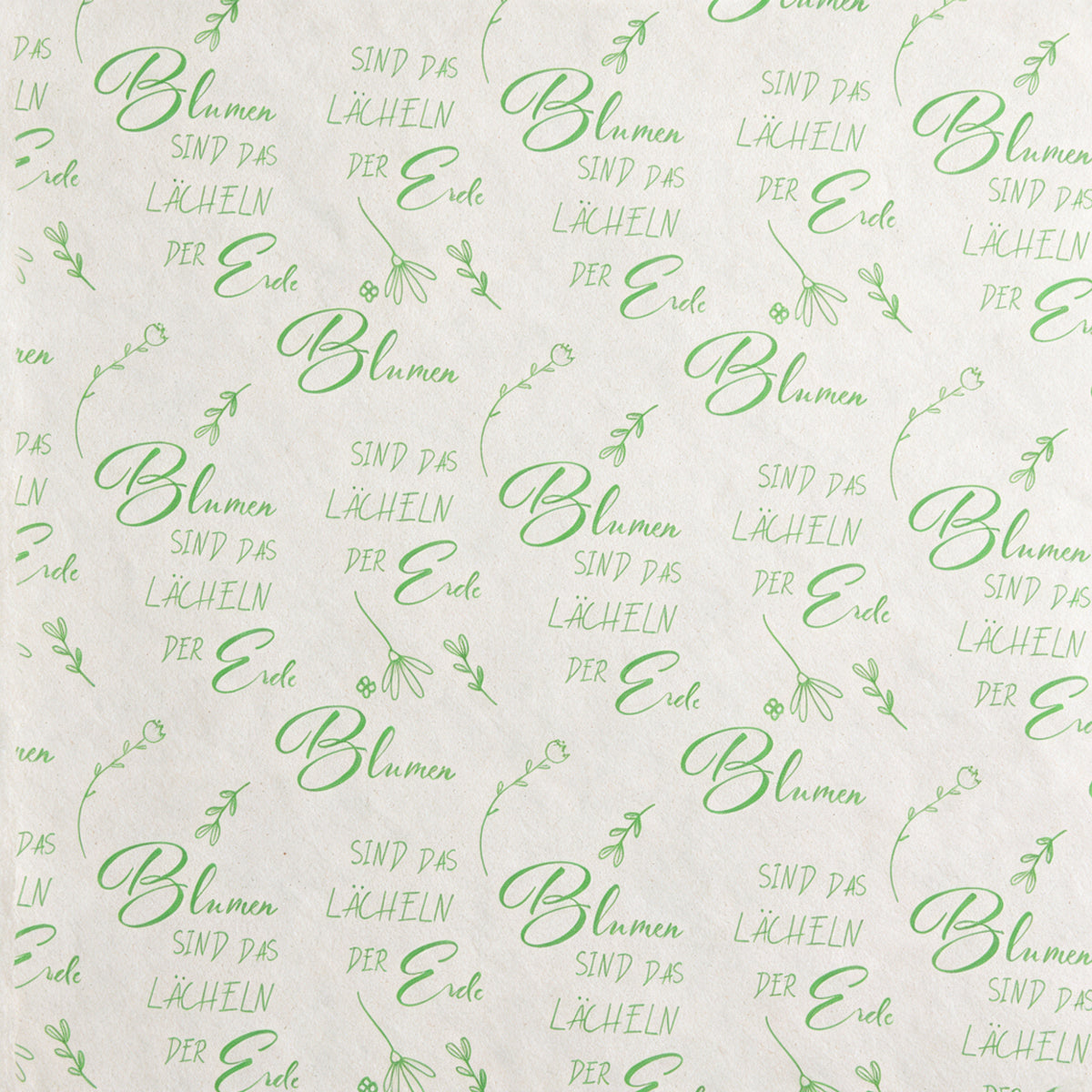 "Zuckerrüben" Papier – Farbmuster Blumenlächeln grün