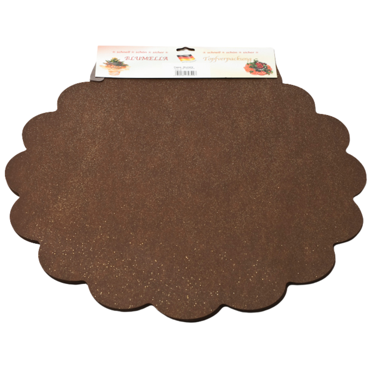 Blumella – Braun mit Glitzer