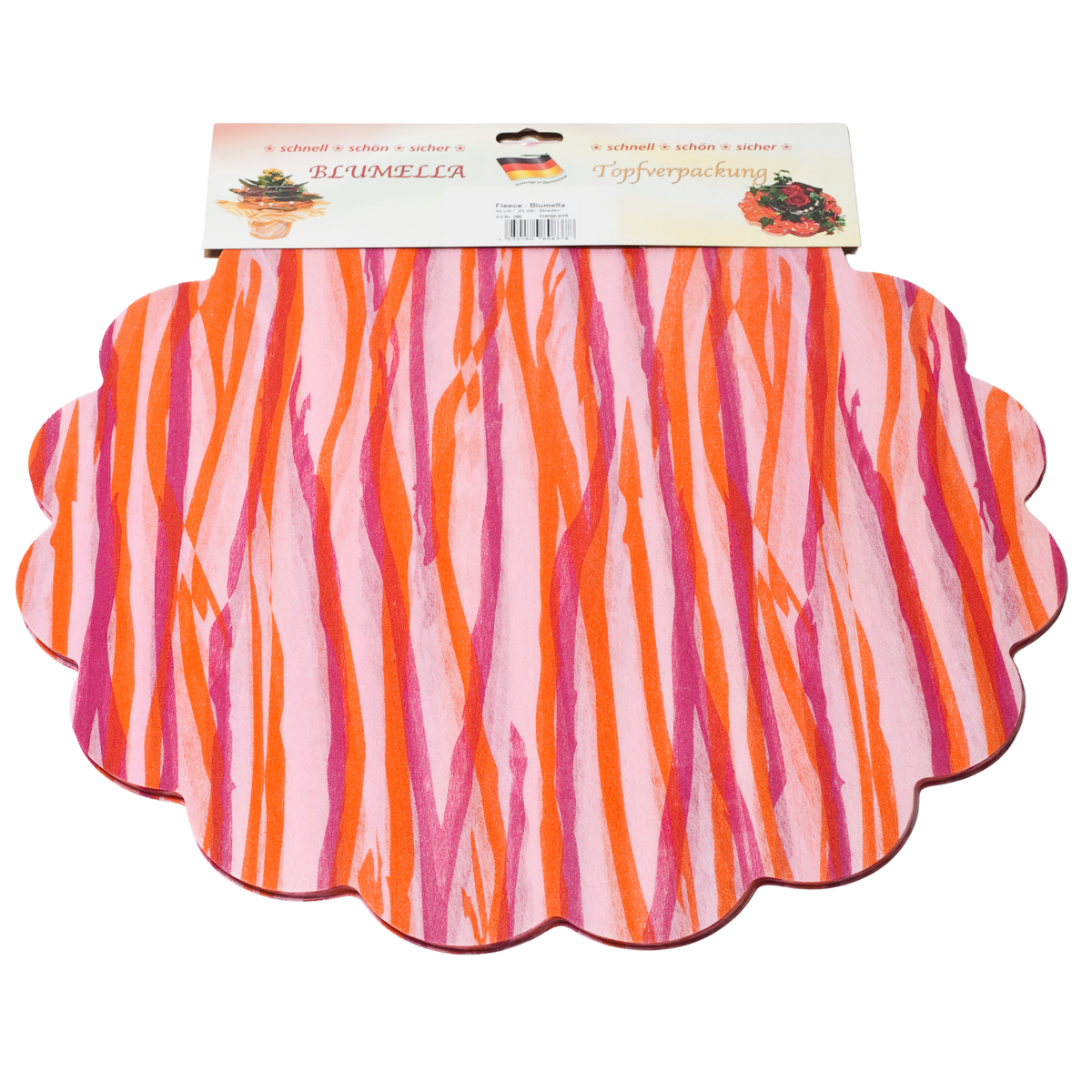 Blumella – Streifen 2-Color orange-pink