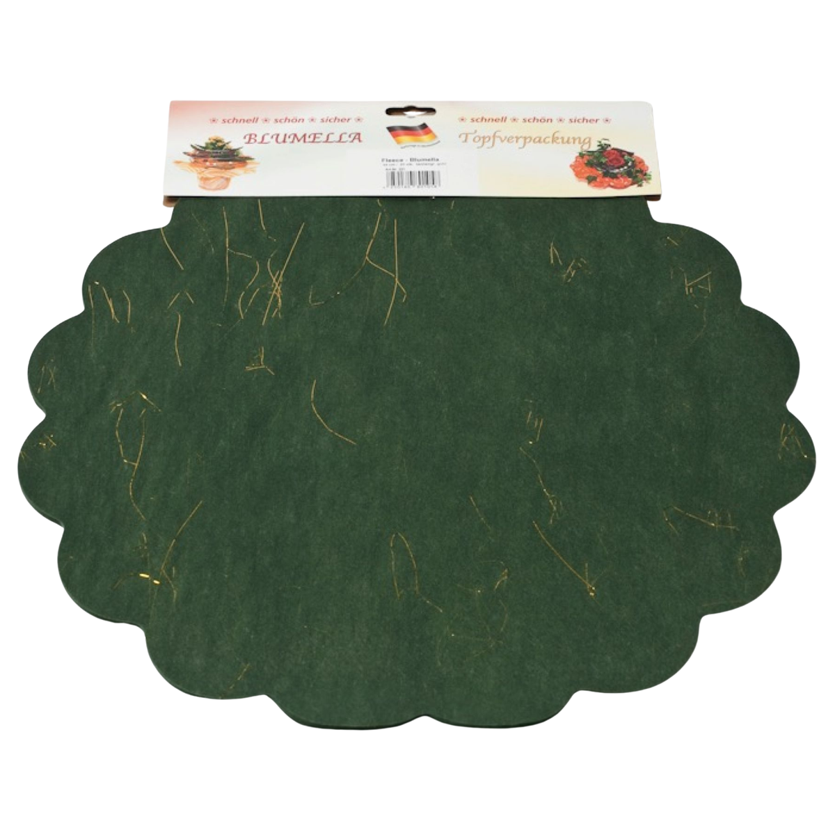 Blumella – Tannengrün mit gold Fäden