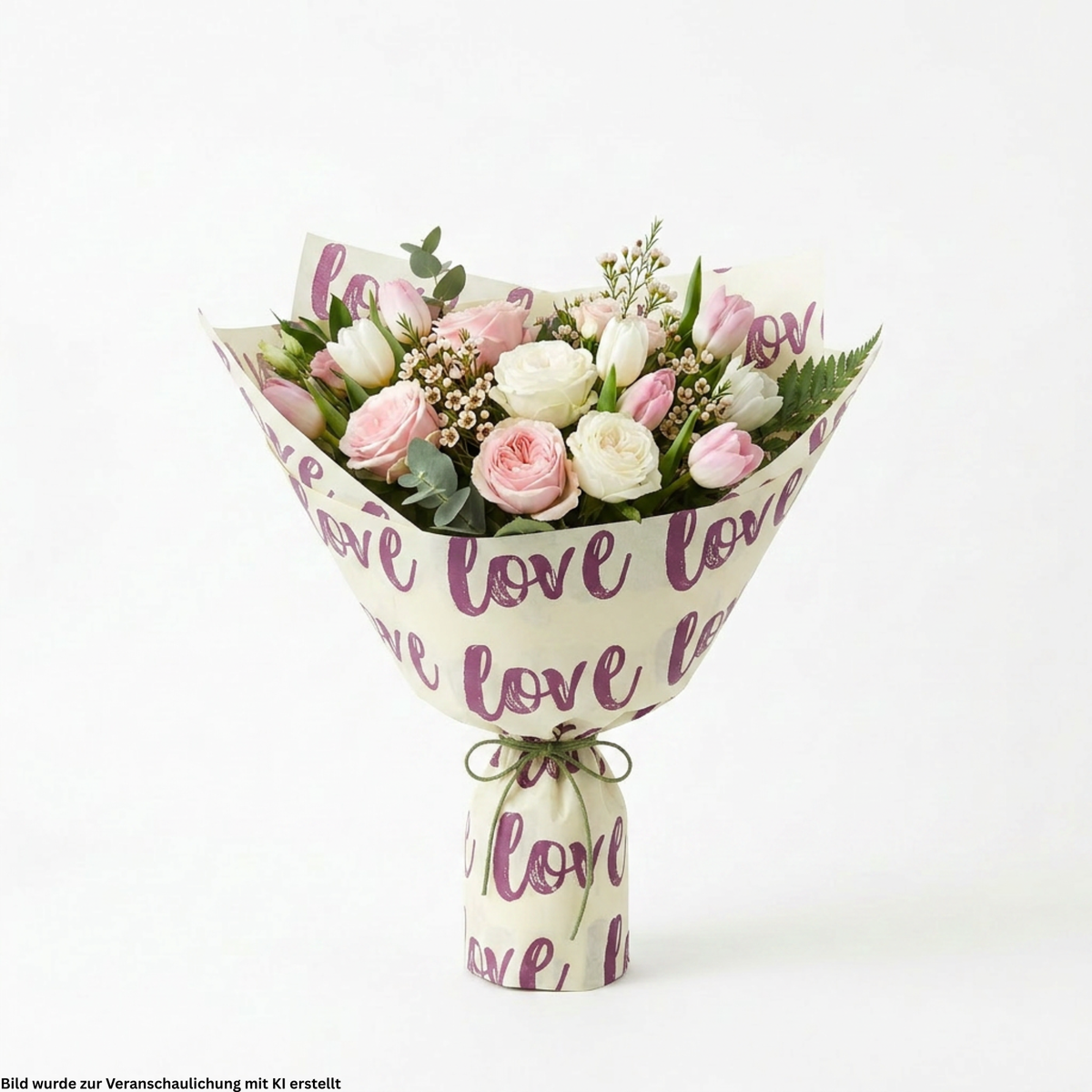 "Love" Papier – bordeaux-vanille