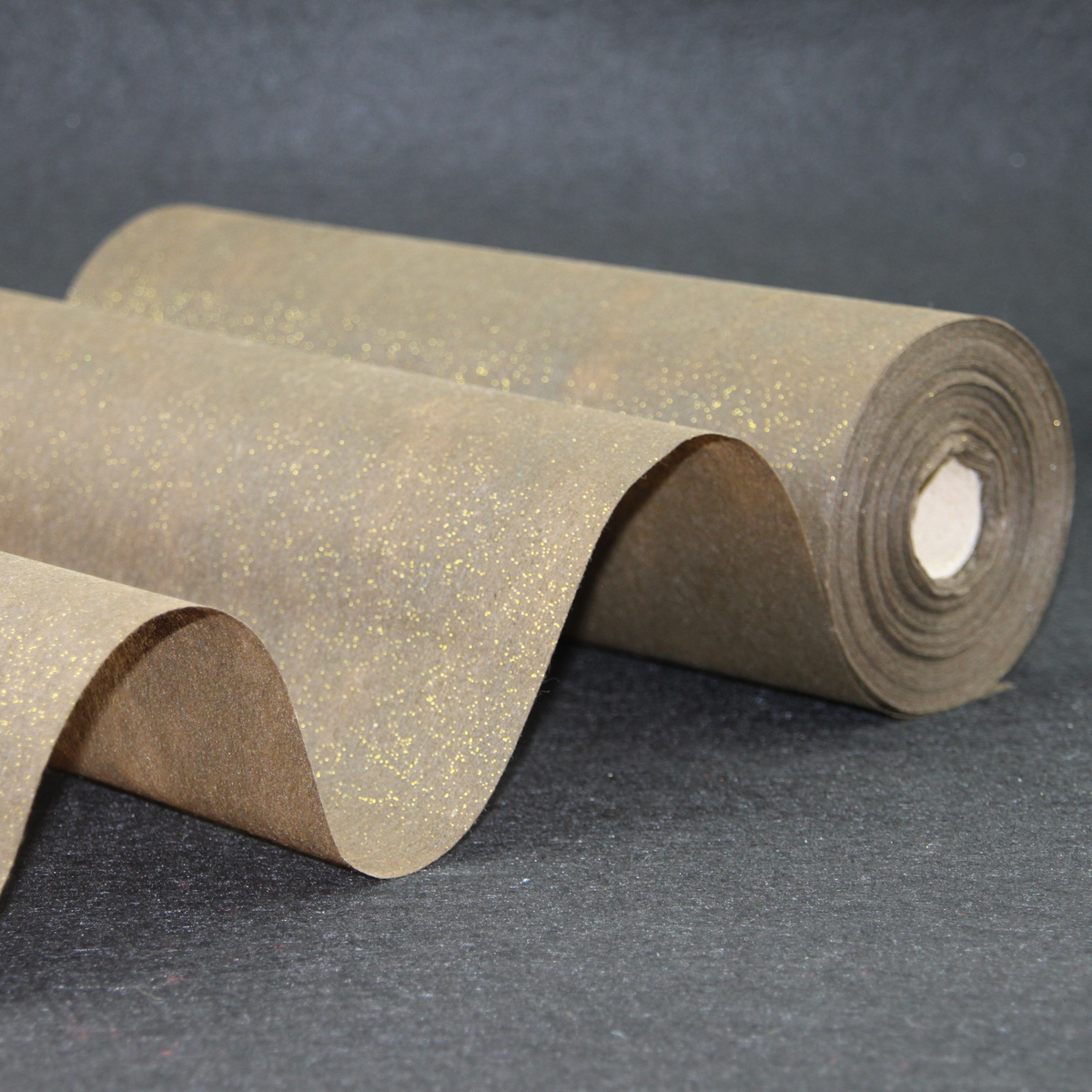 Fleece-Manschettenrollen – Braun mit Glitzer