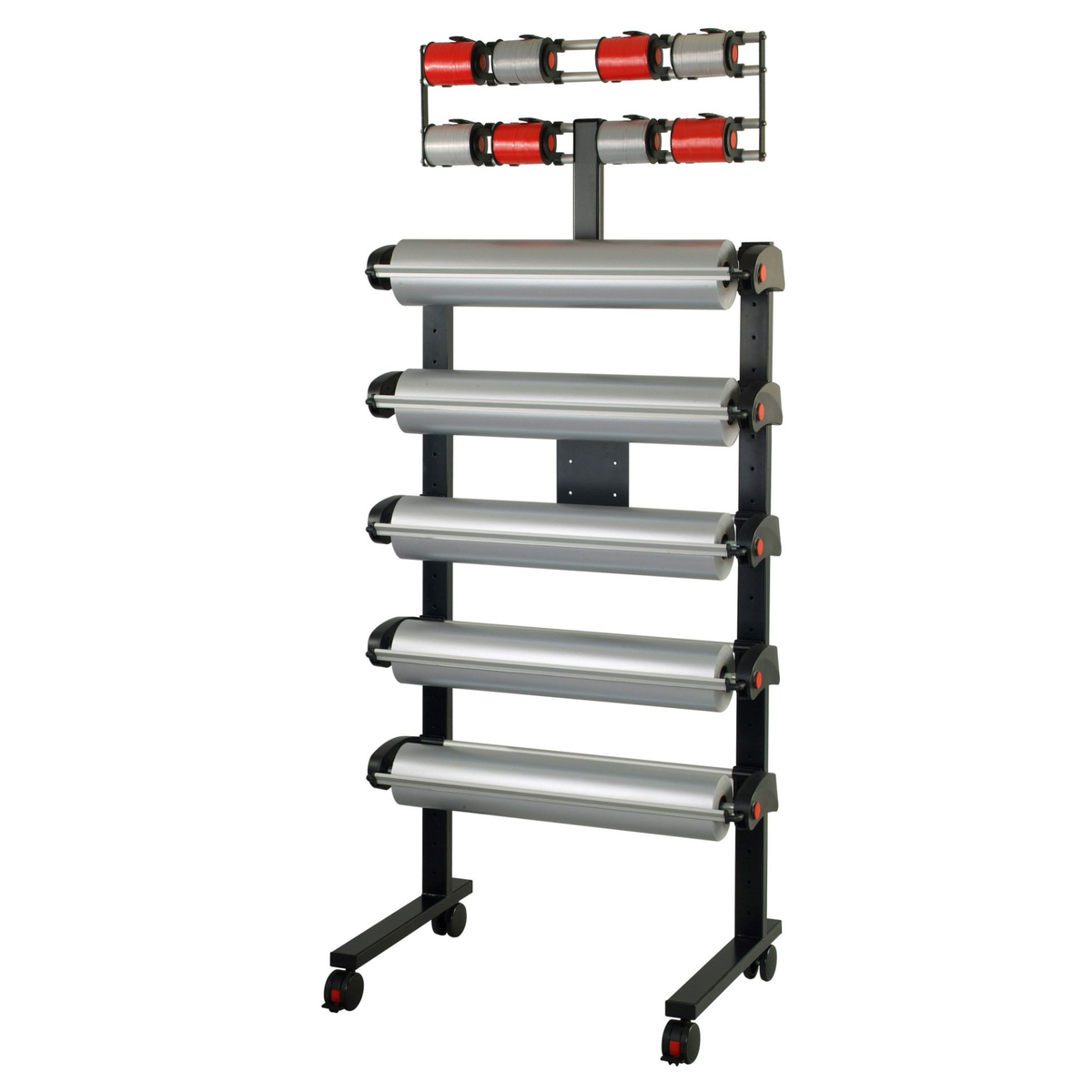 Multi Vario fahrbarer Abroller – Ständer mit Rollen inkl. 5 Abroller und Bandabroller