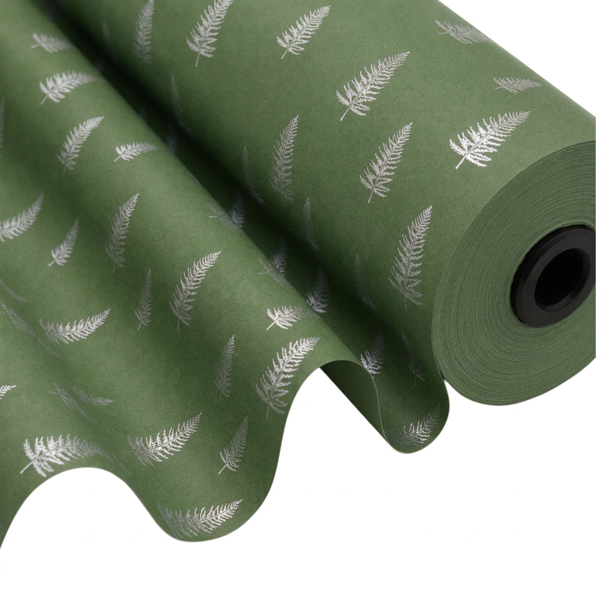Papierkollektion Weihnachten – Tannenbäume tannengrün-silber