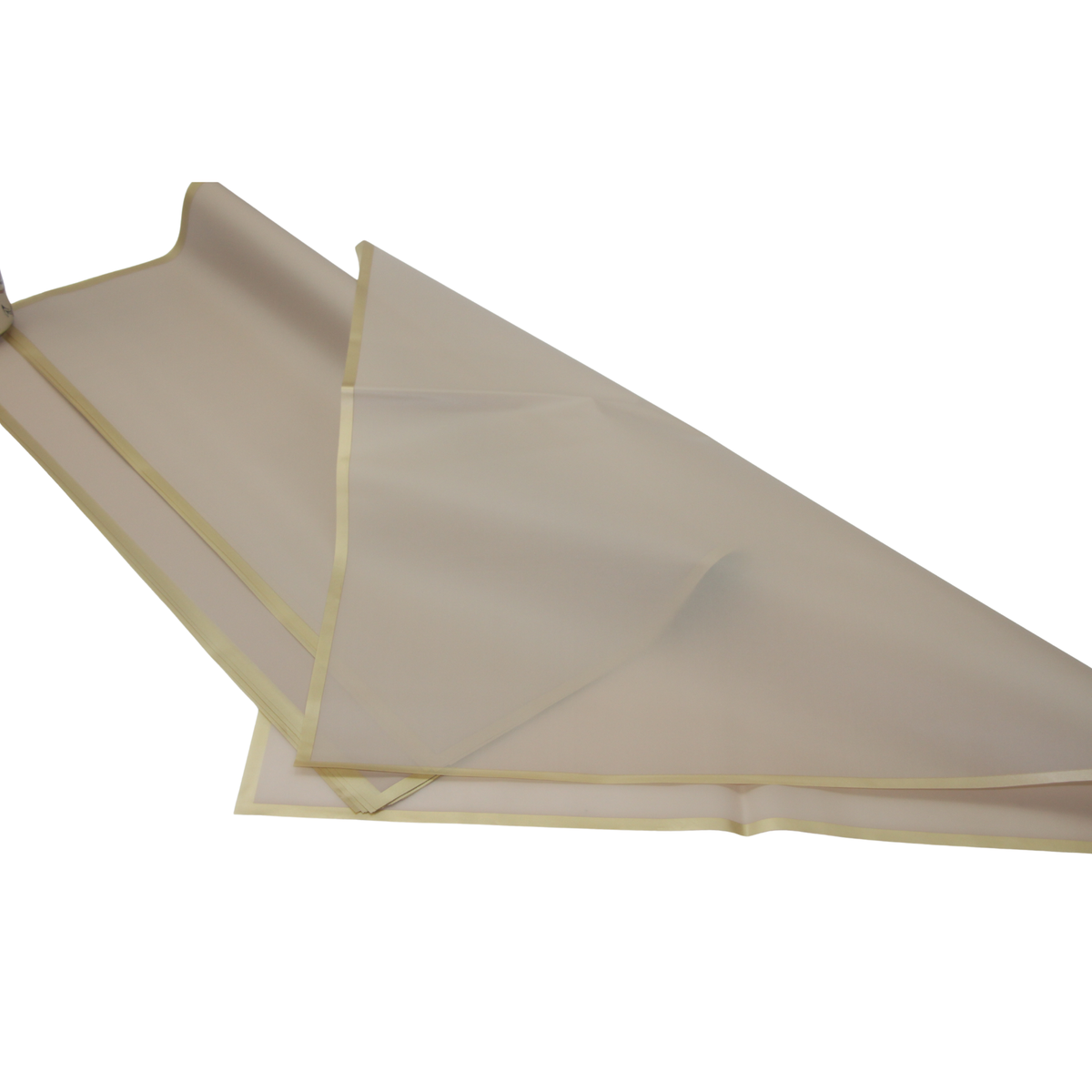 "Transmatt" Paperlook – UNI mocca mit gold Rahmen
