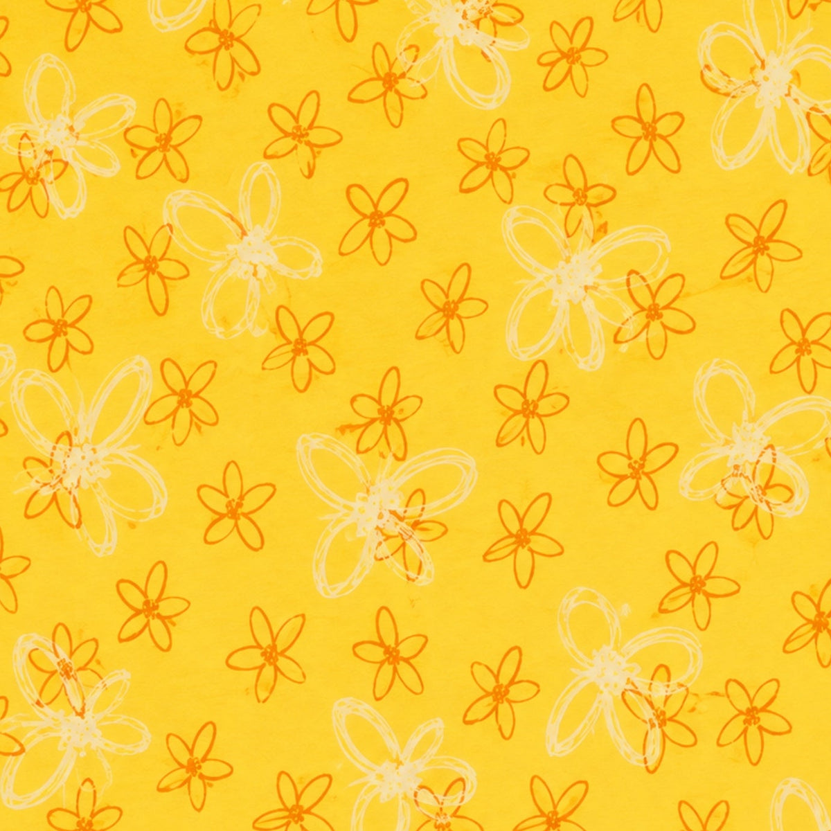 Ganzjahres-Kollektion Neutraldruck – Farbmuster Petit Fleur gelb