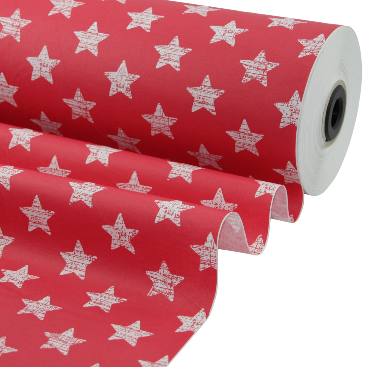 Papierkollektion Weihnachten – Shabby Stars rot/weiß