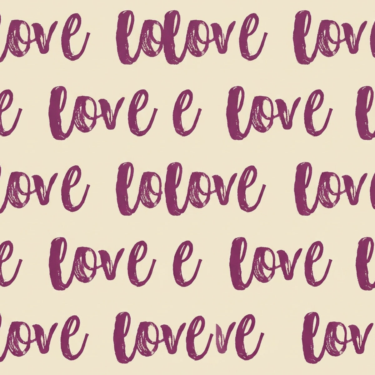 "Love" Papier – Farbmuster bordeaux vanille