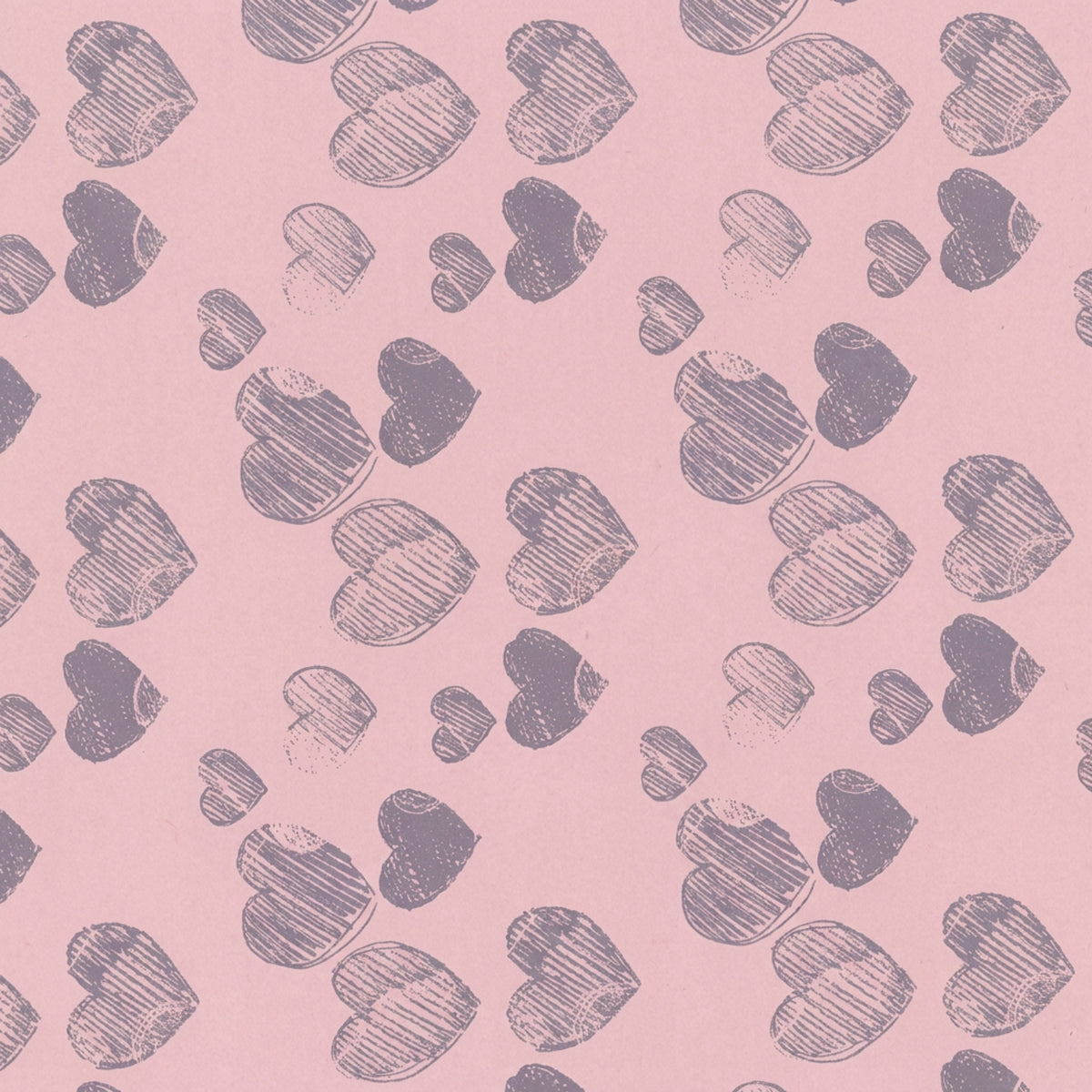 Manschettenpapier Dekor – Farbmuster Herzen rosa grau