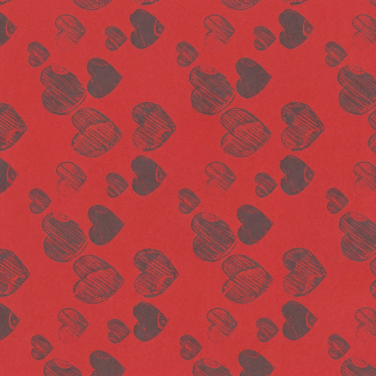 Manschettenpapier Dekor – Farbmuster Herzen rot grau