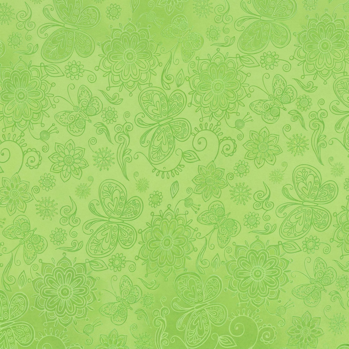 Manschettenpapier Dekor – Farbmuster Summertime maigrün