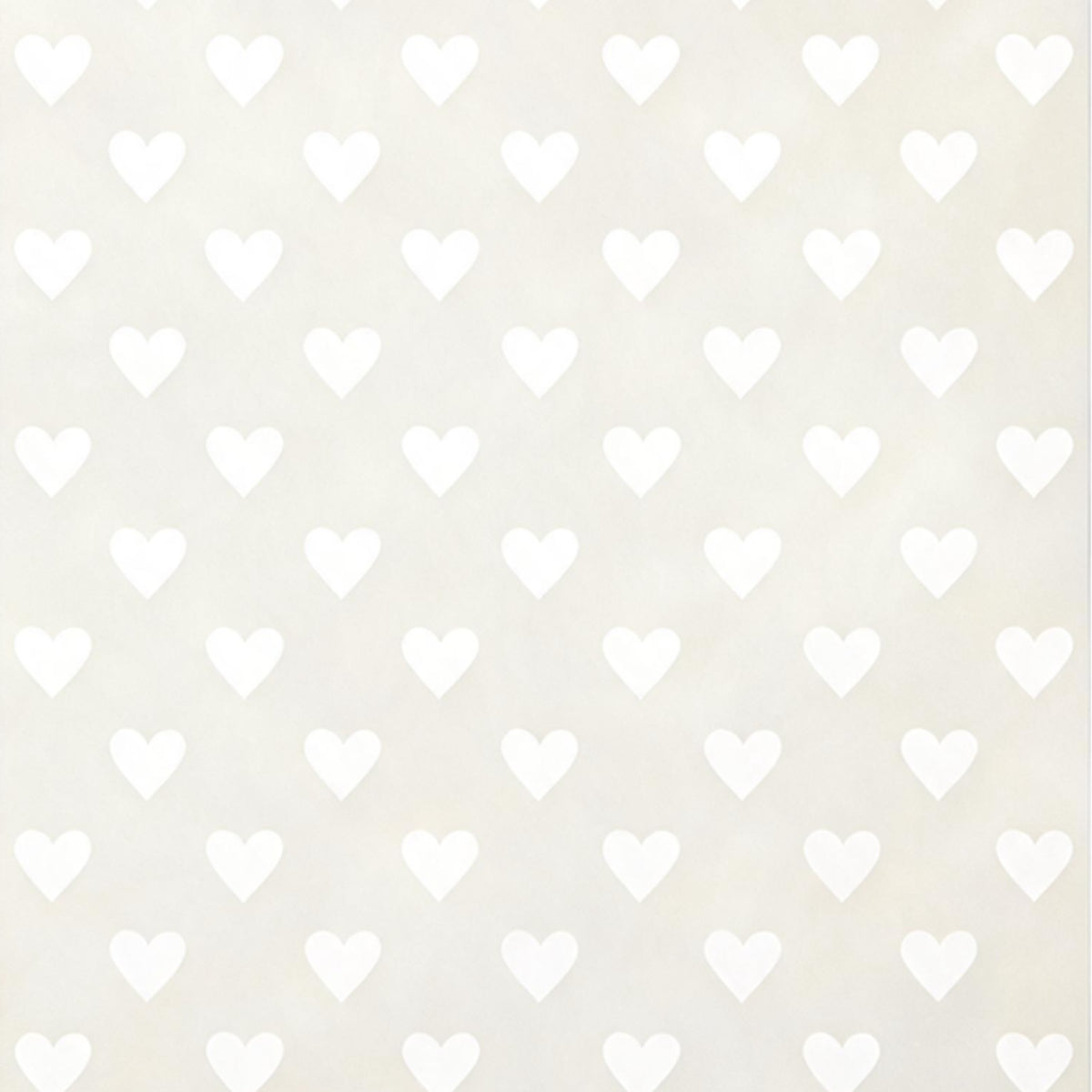 "Sweet Hearts" Papier – Farbmuster weiß auf Pergamin (40g)